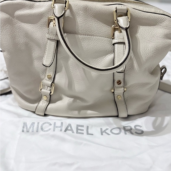 Michael Kors Off-White Leather Satchel